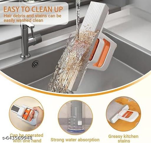Mini foldable desktop mop for kitchen