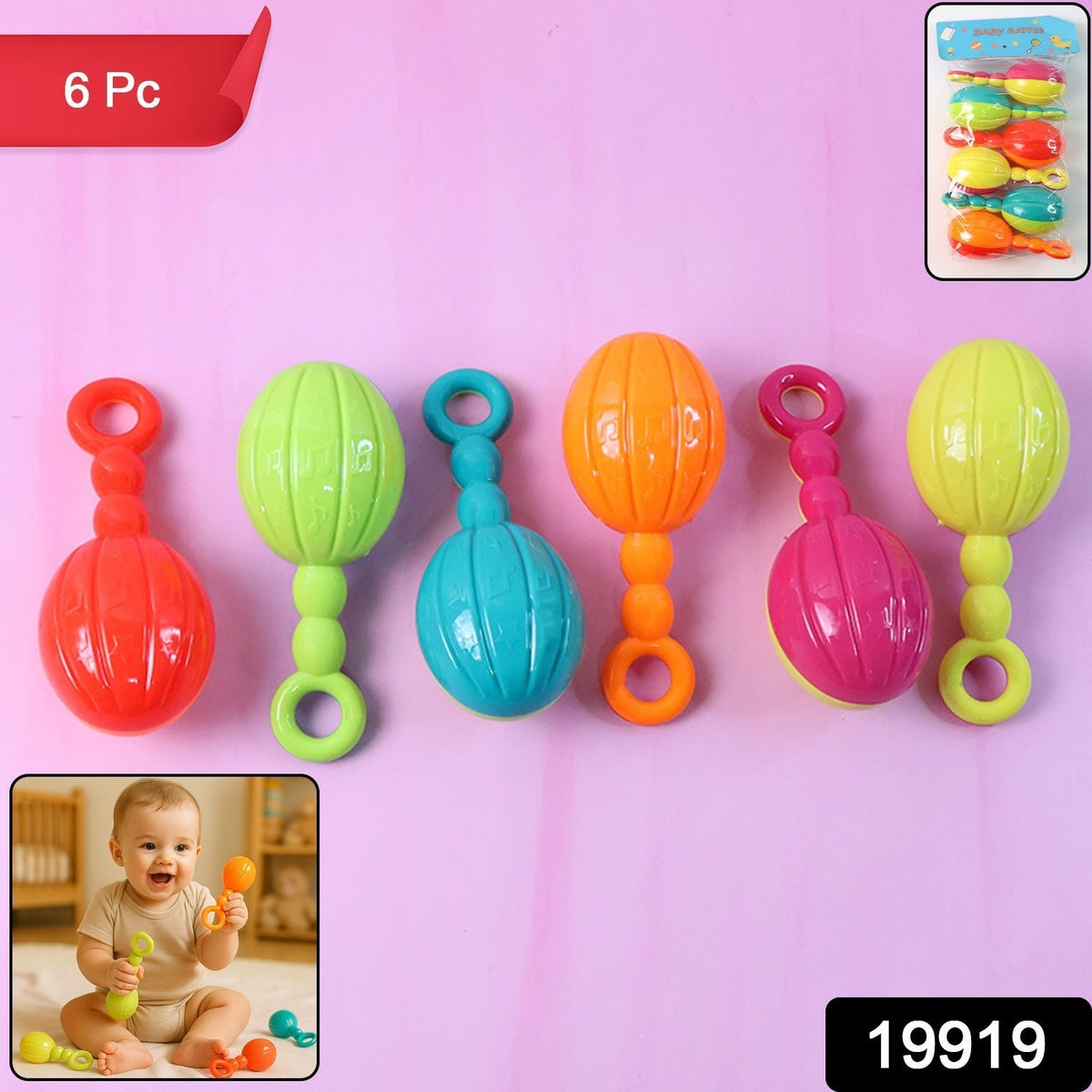 Tot Shake baby hand rattle with easy-grip loops