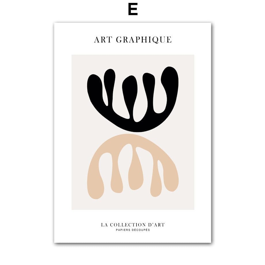 Poster Boho Abstrakt Pflanzen · Bilder Wohnzimmer | Wandbilder Schlafzimmer | Deko Print ohne Rahmen | Bilder  Kunstdruck-5
