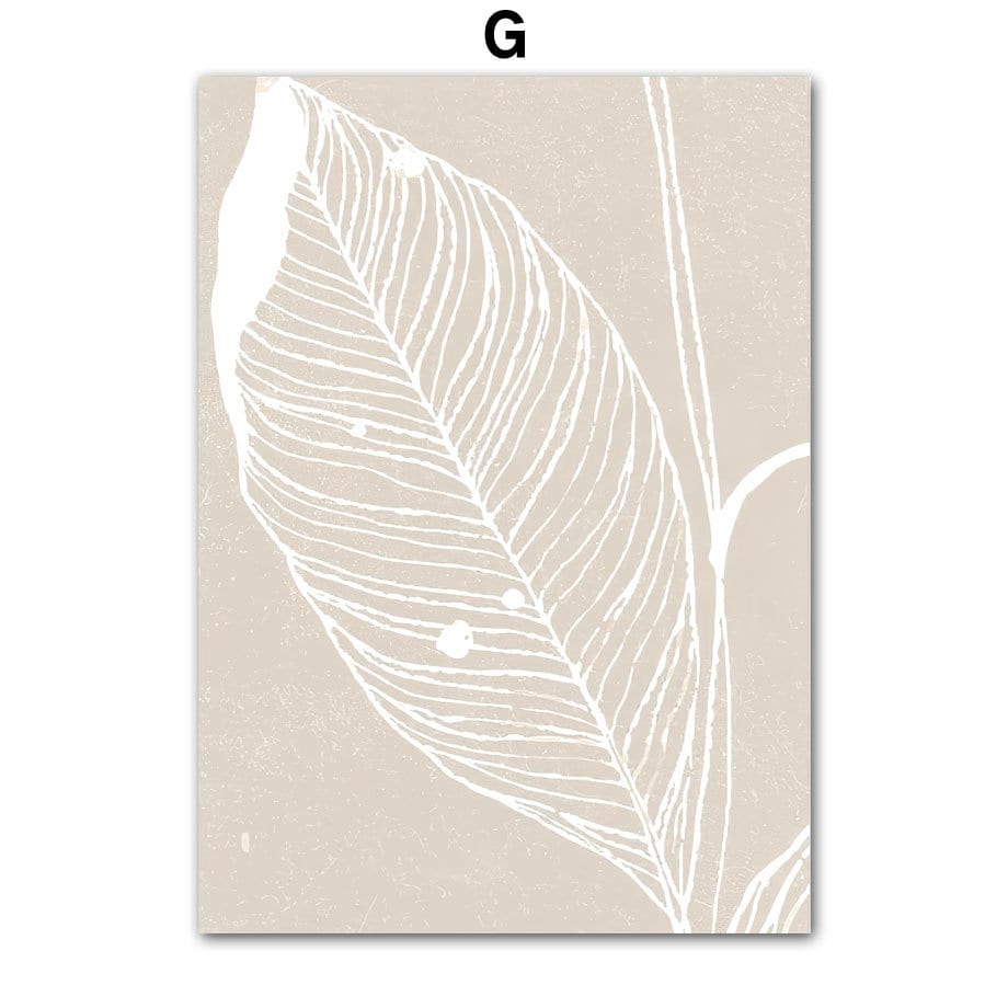 Poster Boho Abstrakt Pflanzen · Bilder Wohnzimmer | Wandbilder Schlafzimmer | Deko Print ohne Rahmen | Bilder  Kunstdruck-7