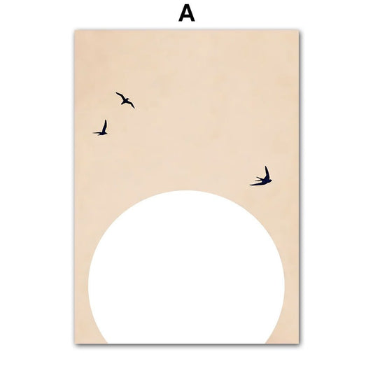 Poster Boho Abstrakt Pflanzen · Bilder Wohnzimmer | Wandbilder Schlafzimmer | Deko Print ohne Rahmen | Bilder  Kunstdruck-1