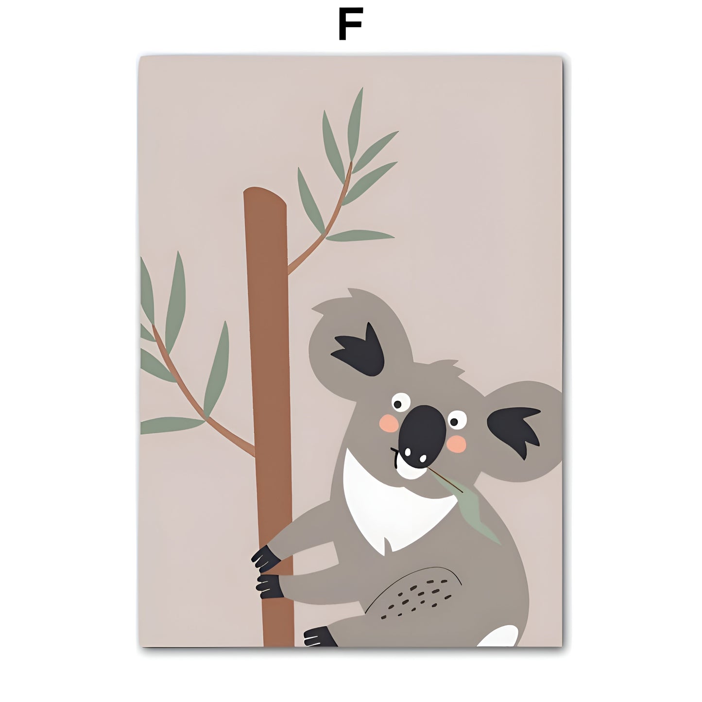 Poster Kinderzimmer Tiere Australien Kangaroo Koala Bär · Kinderzimmer Bilder · Wand Deko · Kunst Druck · Deko Print · ohne Rahmen-6