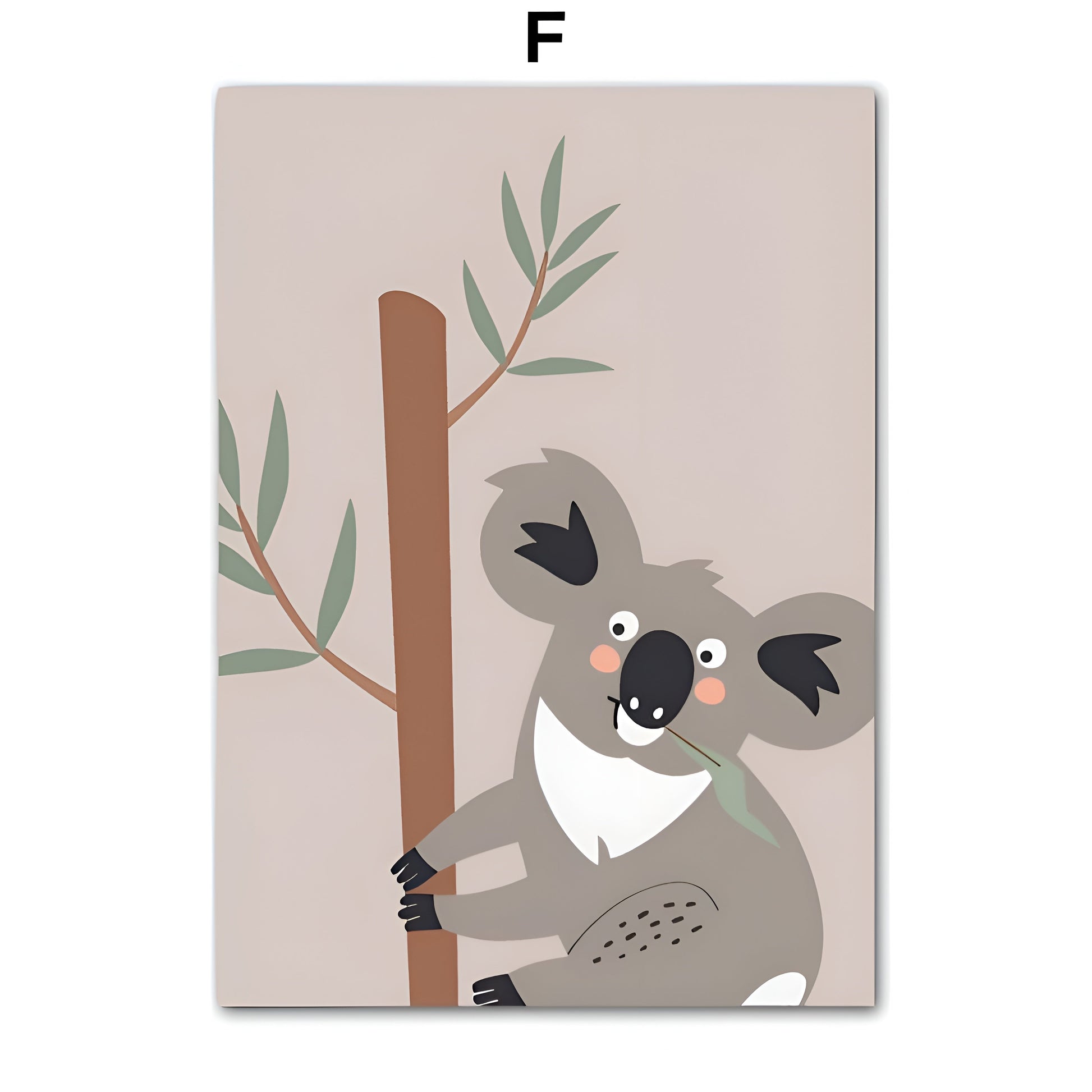 Poster Kinderzimmer Tiere Australien Kangaroo Koala Bär · Kinderzimmer Bilder · Wand Deko · Kunst Druck · Deko Print · ohne Rahmen-6