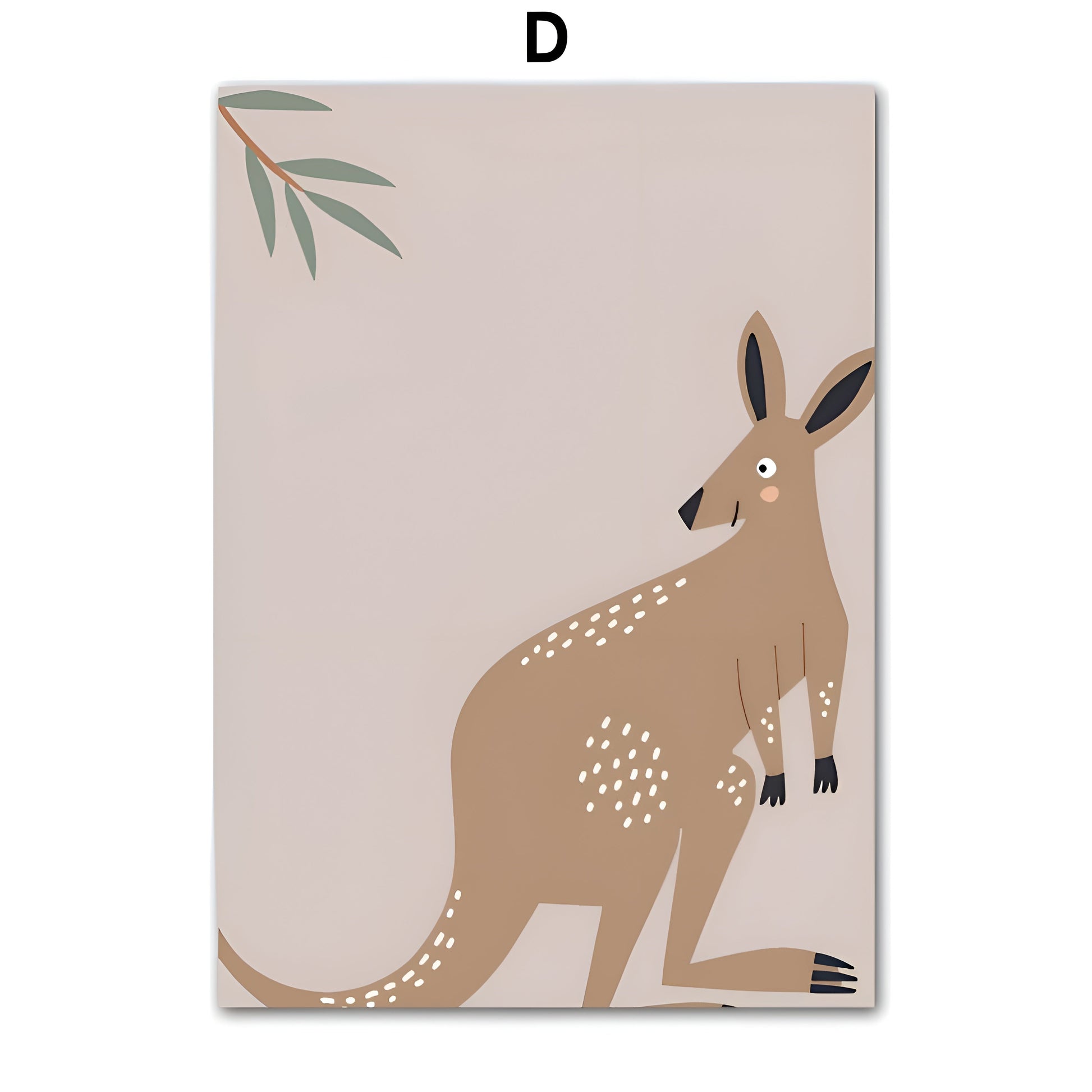 Poster Kinderzimmer Tiere Australien Kangaroo Koala Bär · Kinderzimmer Bilder · Wand Deko · Kunst Druck · Deko Print · ohne Rahmen-5